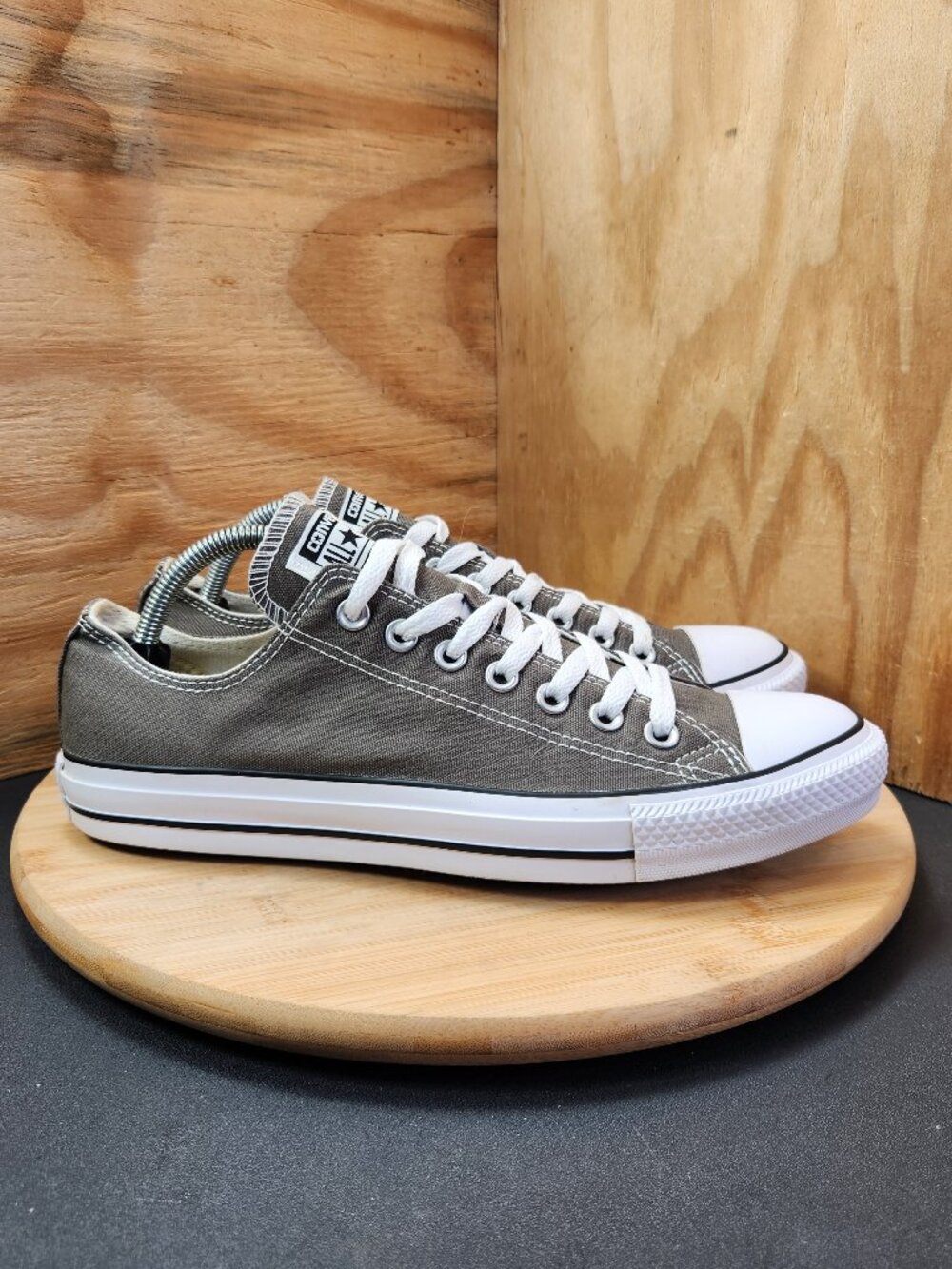 Converse Chuck Taylor All Star OX Womens Gray Low Top Sneakers Size 11